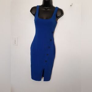 Express form fitting royal blue dress